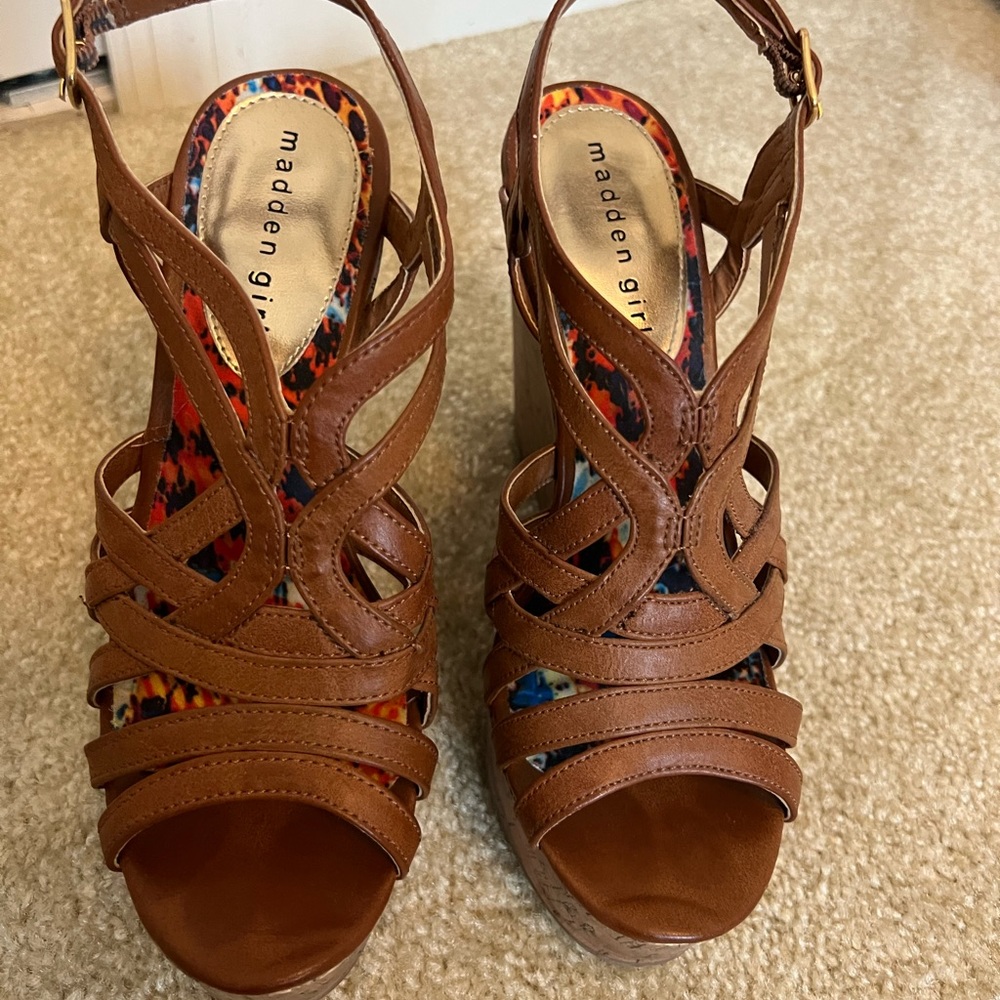 Madden Girl Wedge Heels. Size 7